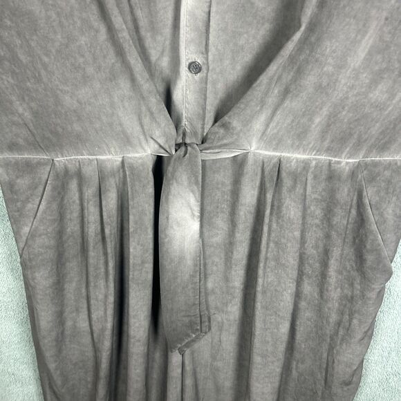 Plus Size Long Wide Leg Jumpsuit 2X Elastic Waist Sleeveless Soft Surroundings - Picture 6 of 13